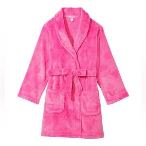Victoria’s Secret short hot pink plush robe